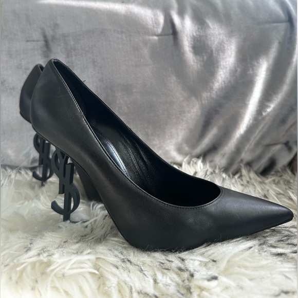 Saint Laurent Opyum Point Toe Heels Size 37 1/2 - Picture 6 of 7